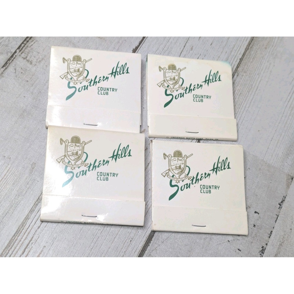 (4) Vintage Oklahoma Matchbook Southern Hills Country Club Tulsa PGA US Open 80s